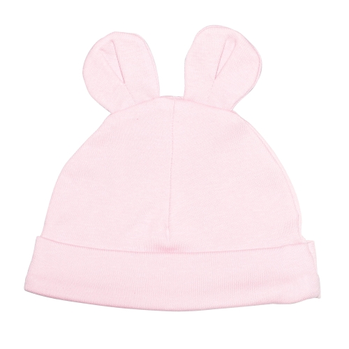 Czapeczka niemowlęca miś / różowa A16CM-R