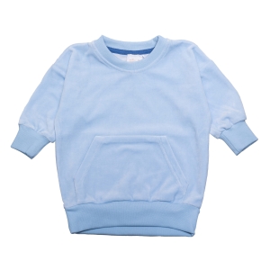 Welurowa Bluza Royal Casual Baby Blue